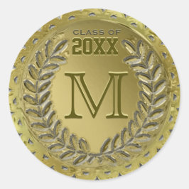 Adesivo Graduação Faux Gold Foil