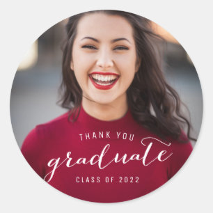 Adesivo Graduação Foto Obrigado 