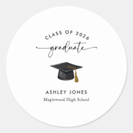 Adesivo Graduação mínima moderna de Formandos