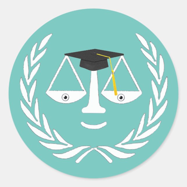 Adesivo Graduação na Faculdade de Direito (Frente)