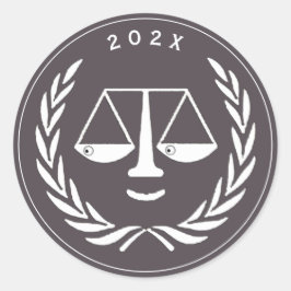 Adesivo Graduação na Faculdade de Direito do Advogado