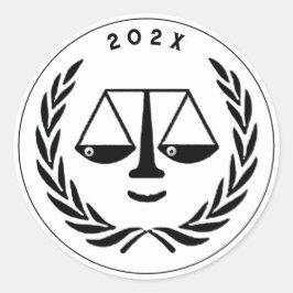 Adesivo Graduação na Faculdade de Direito do Advogado