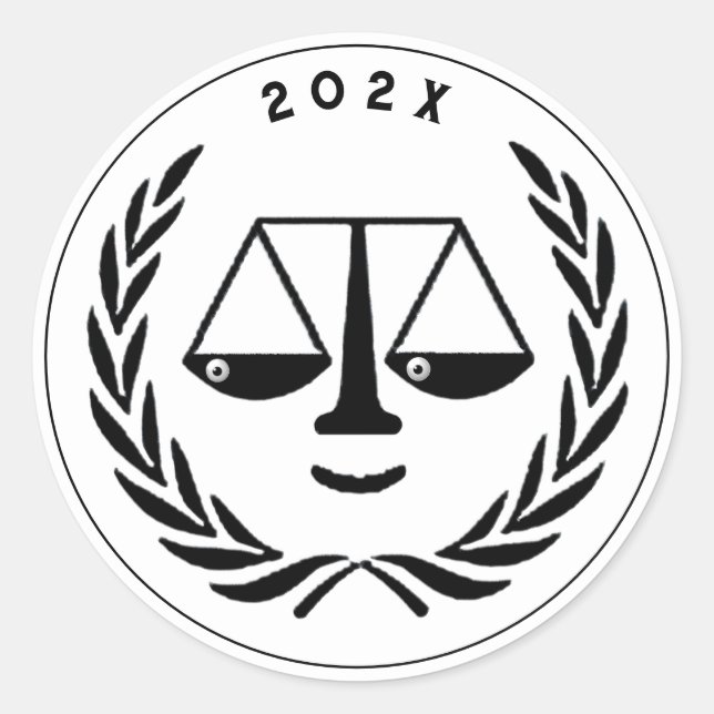 Adesivo Graduação na Faculdade de Direito do Advogado (Frente)