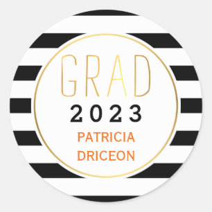 Adesivo Graduação na moda do formando 2016 branco preto