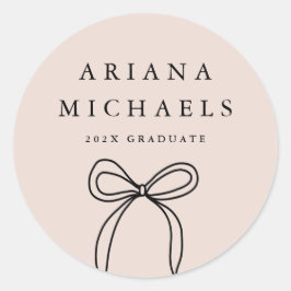 Adesivo Graduação Negra e Blush do Arco Moderno