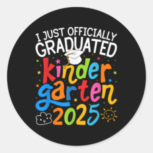 Adesivo Graduação Oficialmente Graduada no Jardim Infantil