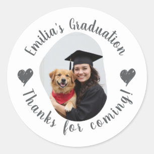 Adesivo Graduação personalizada de nomes de fotos Obrigado