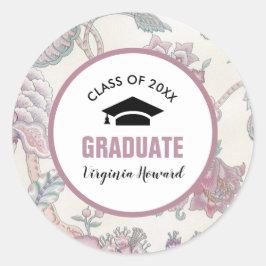 Adesivo Graduação Personalizada de Padrão Floral