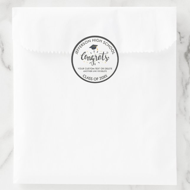 Adesivo Graduação Personalizada Graduação Gradua Classe de (Bolsa)