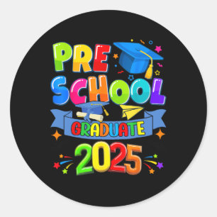 Adesivo Graduação pré-escolar 2025 Crianças pré-k Formando