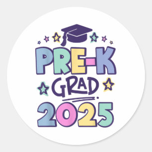 Adesivo Graduação pré-k 2025 da pré-escola 2025 _1