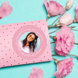 Adesivo Graduação Rosa Moderna