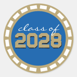 Adesivo Graduação Royal Blue & Bronze Filmstrip