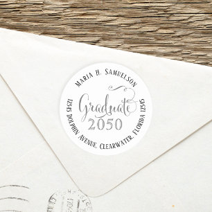 Adesivo Graduação - Script Elegante Minimalista Moderno Pr
