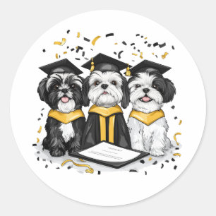 Adesivo Graduação Shih Tzu Dogs