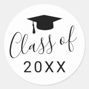 Adesivo Graduação Simples de Letras Brancas Brancas de C