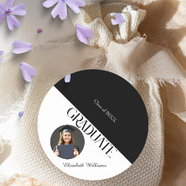 Adesivo Graduação Simples Preto e Branco