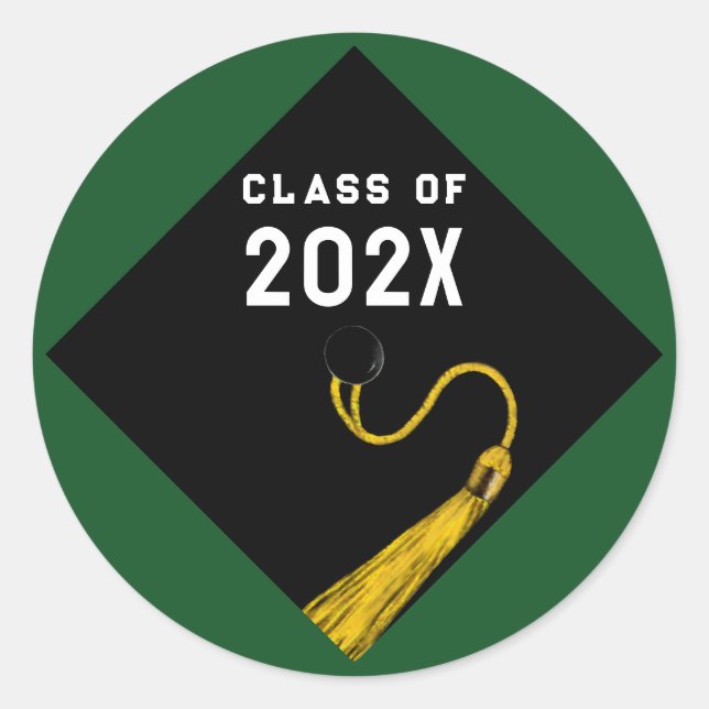 Adesivo Graduação Verde 2025 (Frente)