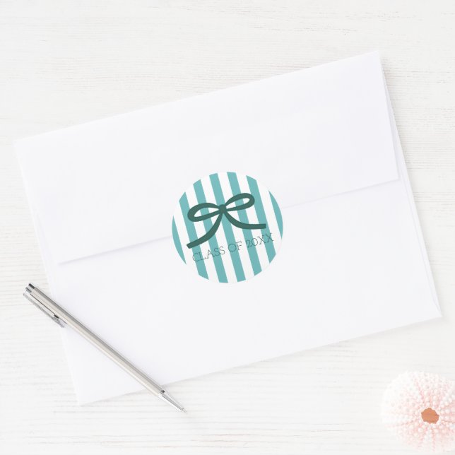 Adesivo Graduação Verde Turquesa (Envelope)