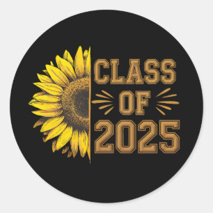 Adesivo Graduado da Turma de 2025 Girassol Graduação