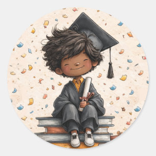 Adesivo Graduado de Jardim de Infância Divertido