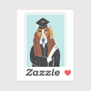 Adesivo Graduado em Basset Hound