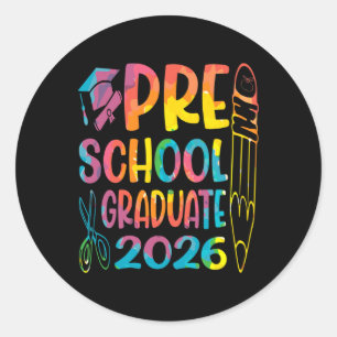 Adesivo Graduado na Pré-escola 2026 Turma de 2026 Graduaçã