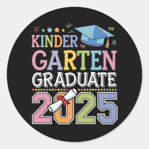 Adesivo Graduado no Jardim de Infância 2025 Escola de Grad