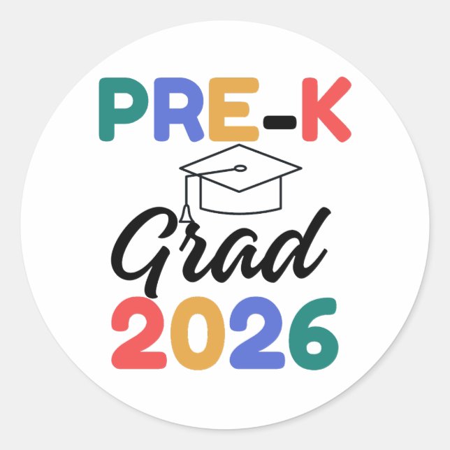Adesivo  Graduado Pré-K  (Frente)