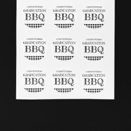 Adesivo Graduation BBQ Gingham