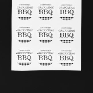 Adesivo Graduation BBQ Gingham
