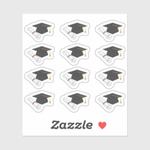 Adesivo Graduation Caps Cerimônia Faculdade Bujo Planner