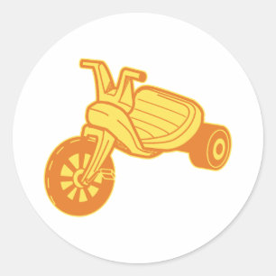 Adesivo Gráfica do Triciclo de Plástico Laranja