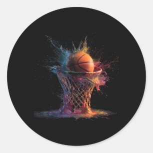 Adesivo Gráfico Colorido de Basquete Jogador de Basquete