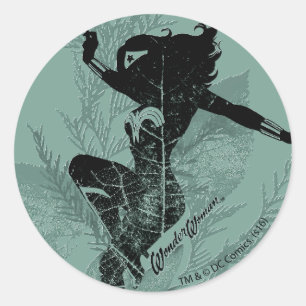 Adesivo Gráfico da Folhagem de Aterrissagem da Mulher Mar