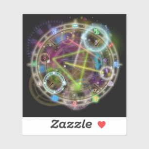 Adesivo Gráfico de Astrologia Zodiac