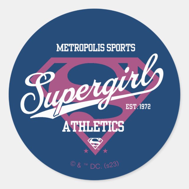 Adesivo Gráfico de atletismo da Supergirl Metropolis (Frente)