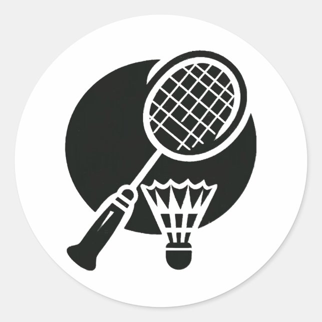 Adesivo Gráfico de Badminton (Frente)