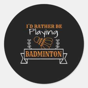 Adesivo Gráfico de Bola de Badminton Para um Jogador de Ba
