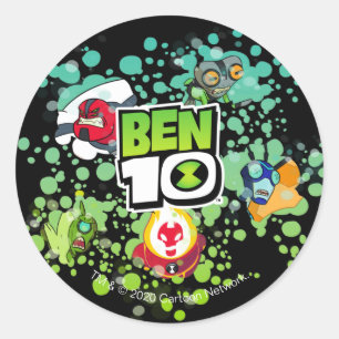 Adesivo Gráfico de bolhas de formulários Ben 10