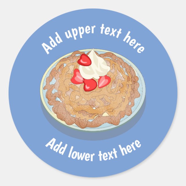 Adesivo Gráfico de Bolo do Funnel - Fairground & Park Favo (Frente)