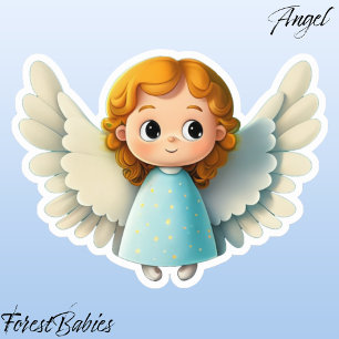 Adesivo Gráfico de Cartoons Adoráveis do Anjo da Garota Bo