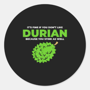 Adesivo Gráfico de Citação de Duriano Funny Stink