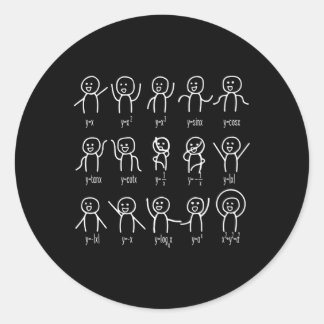Adesivo Gráfico de Dança de Álgebra Equação de Matemática