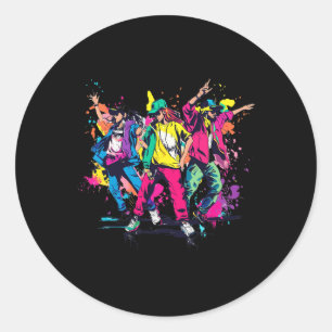 Adesivo Gráfico de Grafite Novelty Dançando Hip Urbano