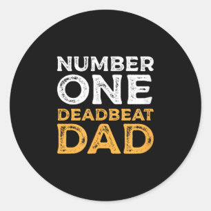 Adesivo Gráfico de Humor de Porte de Pai de Deadbeat Númer