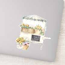 Gráfico de Mercado Flor Cores Aquáticas