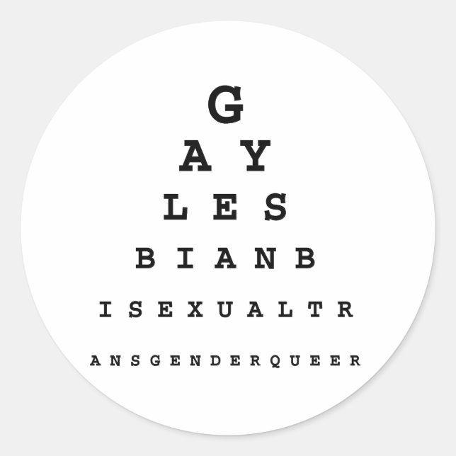 Adesivo Gráfico de Olho Gay (Frente)