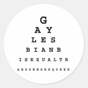 Adesivo Gráfico de olhos gay