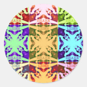 Adesivo Gráfico de Pop de arte africano marcado